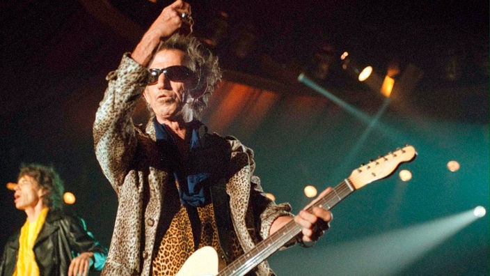 Keith Richards auf der Bühne 1998