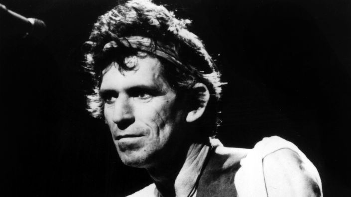 Keith Richards bei einem Konzert 1987.