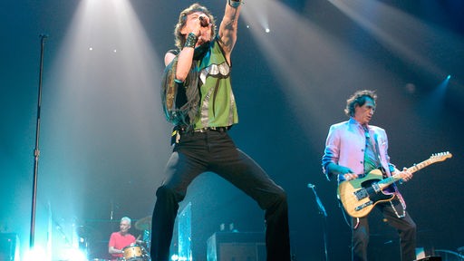 Rolling Stones bei einem Konzert in München 2003.