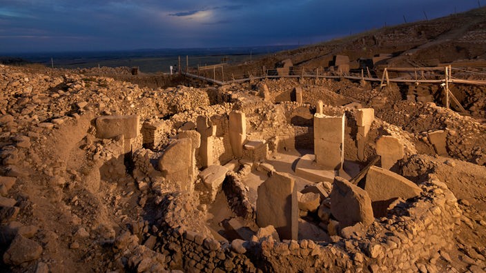 Ausgegrabener Tempel in Göbekli Tepe