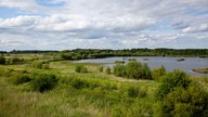 Landschaft mit See im Münsterland