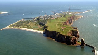 Helgoland aus der Luft.