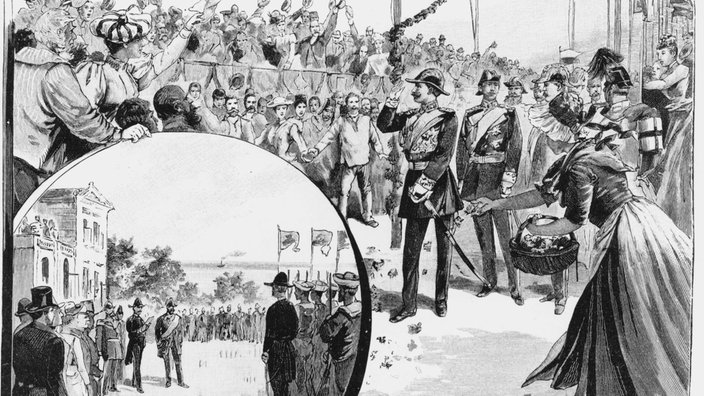 Die Schwarzweiß-Fotografie aus dem Jahr 1890 | Bildquelle: akg Die Schwarzweiß-Fotografie aus dem Jahr 1890