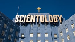 Das Gebäude von Scientology in Hollywood in den USA.