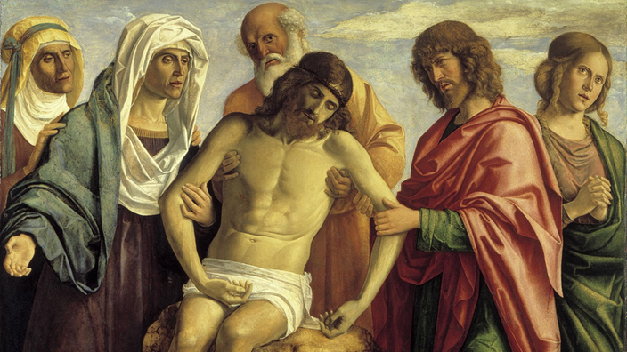 'Christi Beweinigung' auf Holz | Bildquelle: akg 'Christi Beweinigung' auf Holz