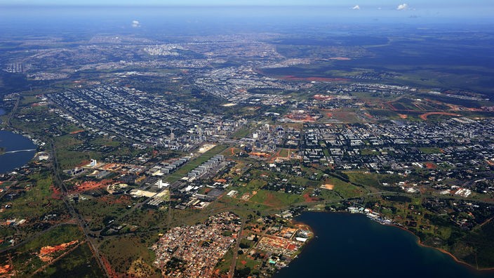 Luftaufnahme von Brasilia.
