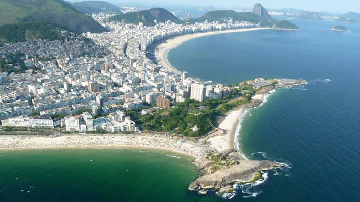 Luftaufnahme von Rio de Janeiro.