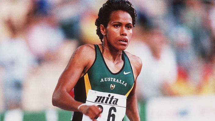 Die australische Läuferin Cathy Freeman.