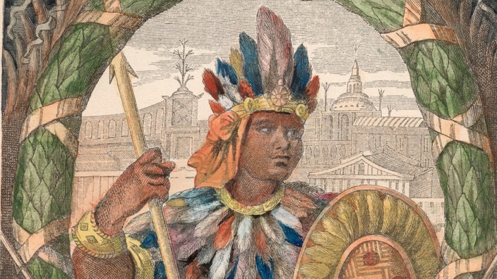 Porträt von Montezuma II