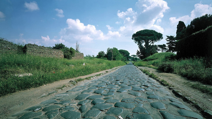 Die römische Via Appia.