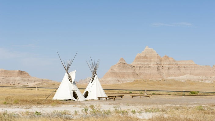 Tipis, Zelte der Oglala-Lakota Indianer
