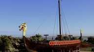 Rekonstruiertes Wikingerschiff