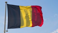 Belgische Fahne in schwarz-gelb-rot