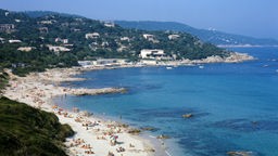 Küstenabschnitt an der Côte d'Azur .