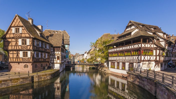 Fachwerkhäuser in der Altstadt Straßburgs
