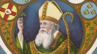 Postkarte zum Andenken an den 1500. Jahrestag der Bekehrung der Iren zum Christentum