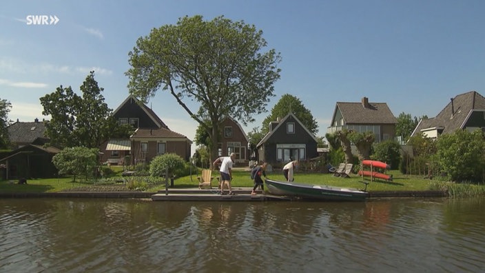 Reihenhäuser mit Garten direkt am Wasser