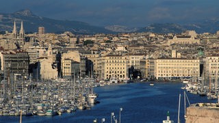 Blick auf den alten Hafen von Marseille