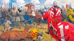 Gemälde: Der Sieg in der Schlacht von Bannockburn