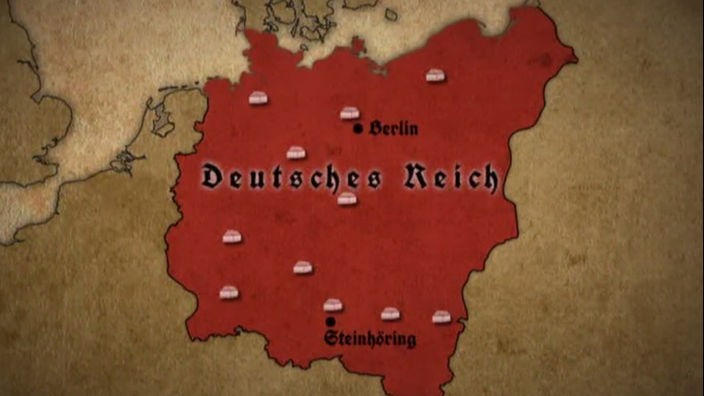 Das Bild zeigt das damalige deutsche Reich.
