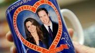 Hochzeitstasse mit dem Bild von Prinz William und Kate