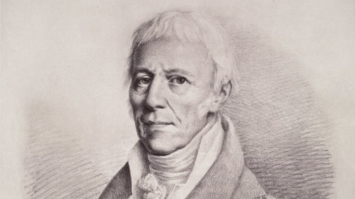 Die Zeichnung zeigt den französischen Naturwissenschaftler Jean Baptiste de Lamarck. | Bildquelle: AKG/Boilly, Louis Leopold Die Zeichnung zeigt den französischen Naturwissenschaftler Jean Baptiste de Lamarck.