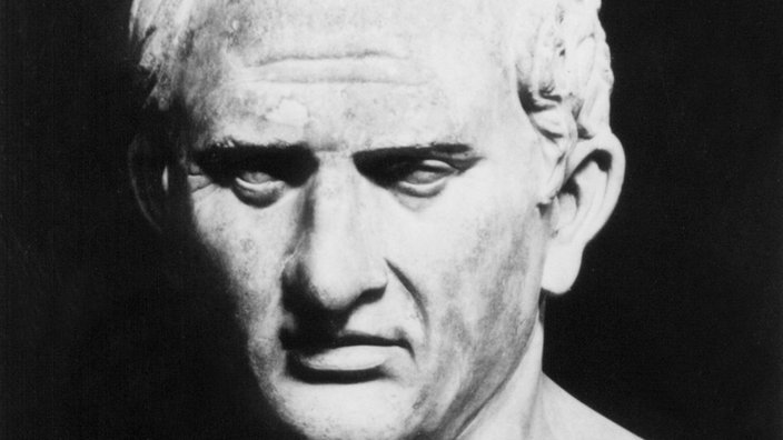 Marcus Tullius Cicero (106-43 v. Christus) in einer Porträtbüste | Bildquelle: dpa Marcus Tullius Cicero (106-43 v. Christus) in einer Porträtbüste