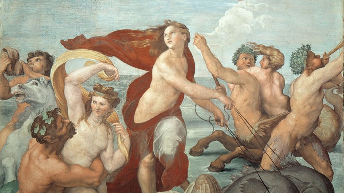 Ausschnitt aus dem Gemälde "Triumph der Galatea" von Raffael (1512)