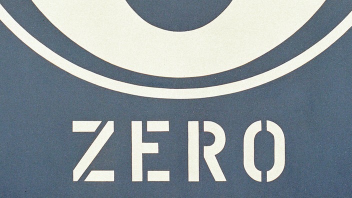 Das 'Zahlengemälde Null' von Robert Indiana. | Bildquelle: akg Das 'Zahlengemälde Null' von Robert Indiana.