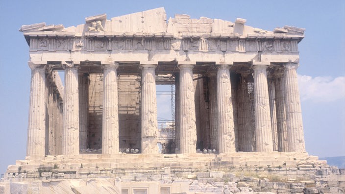 Ein griechischer Tempel.