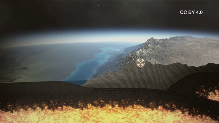 Screenshot aus dem Film "Entstehung und Quellen des Himalaya-Gebirges"