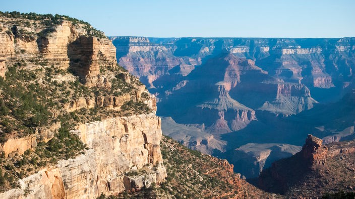 Einzelne Felswand im Grand Canyon