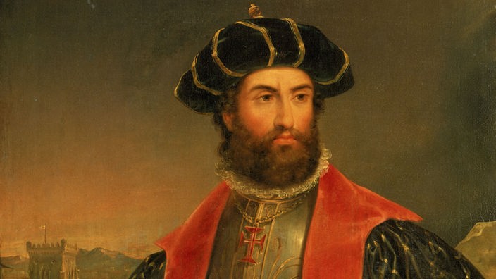 Porträt von Vasco da Gama.