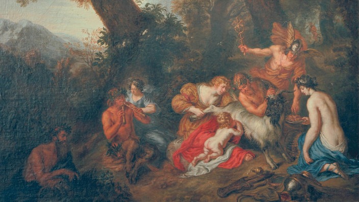 Ölgemälde: Jupiter bei den Nymphen auf Kreta | Bildquelle: akg Ölgemälde: Jupiter bei den Nymphen auf Kreta