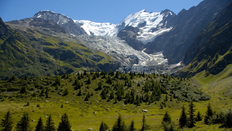 Gletscher in Haute-Savoie, Frankreich.