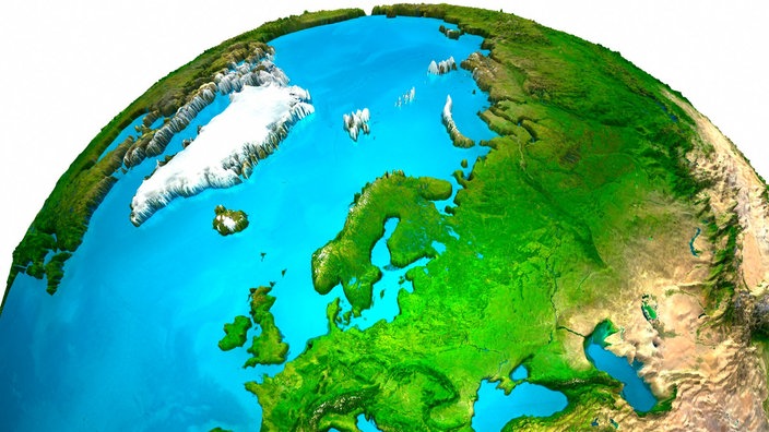 Satellitenaufnahme von Europa | Bildquelle: picture-alliance/Zoonar/Jacek Fulawka Satellitenaufnahme von Europa