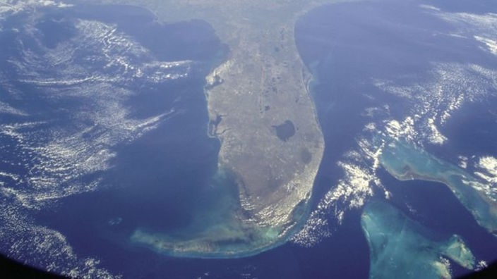 Satellitenaufnahme von Florida.