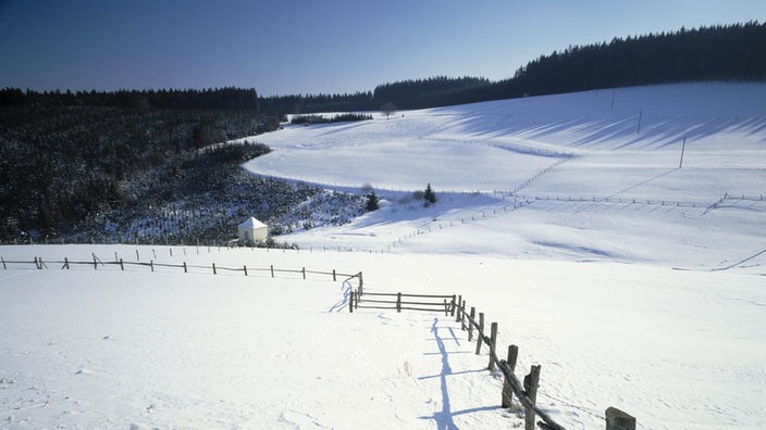 Winterlandschaft im Rothaargebirge.