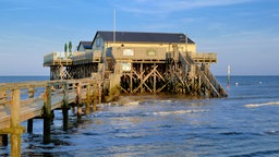 Sankt Peter-Ording bei Flut | Bildquelle: picture alliance / imageBROKER / Frederik Sankt Peter-Ording bei Flut