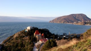 Schwarzmeerküste auf der Halbinsel Krim