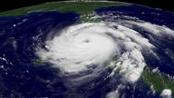 Ein Satellitenbild des Hurrikan "Rita".