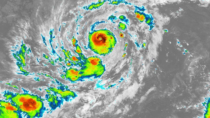 Radarbild des Hurrikans Irma (01.09.2017)