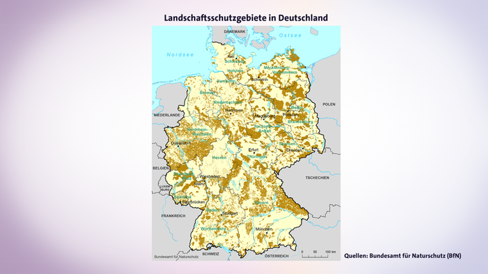 Landschaftsschutzgebiete in Deutschland.