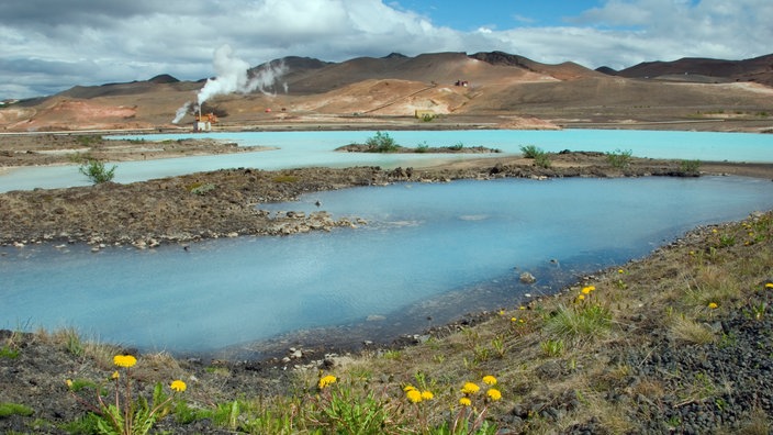 Stillgelegte Kieselgurfabrik beim Myvatn-See, Island.