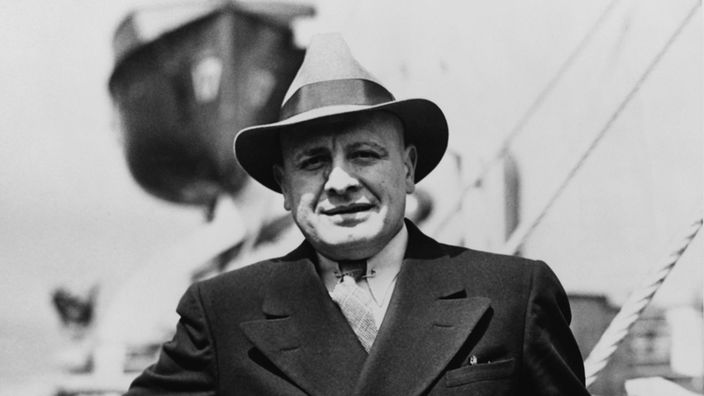 Schwarzweiß-Foto von Harry Anslinger, Chef des US-Drogendezernats in den 1930ern