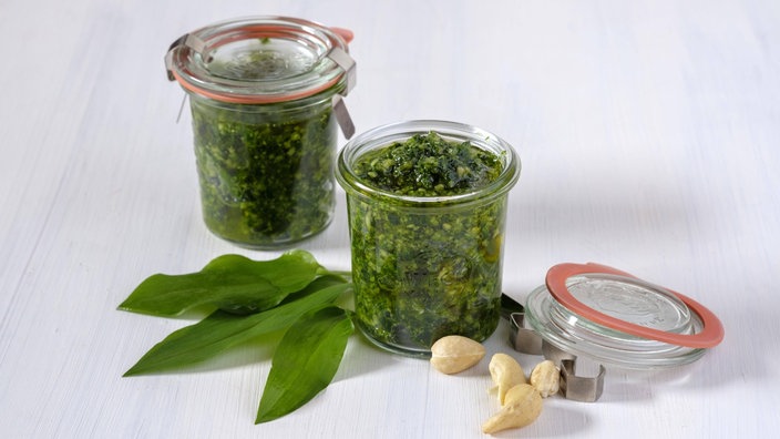 Bärlauch-Pesto im Einmachglas