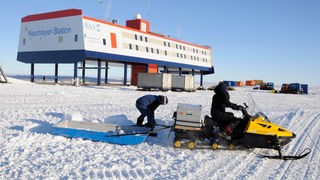 Die Forschungsstation "Neumayer III" in der Antarktis