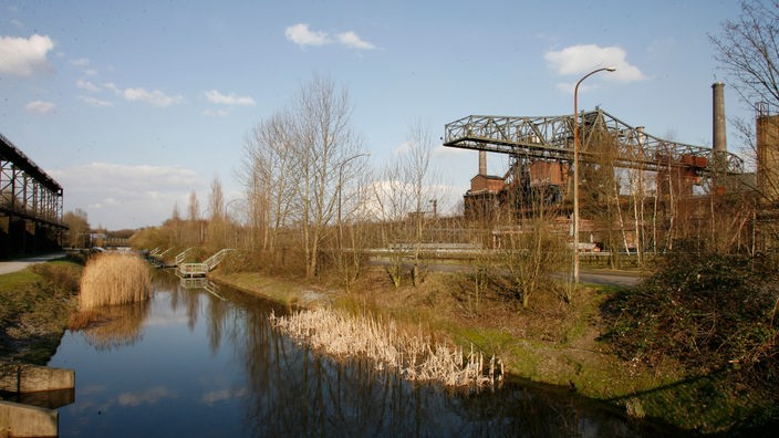 Stillgelegtes Stahlwerk in Duisburg.