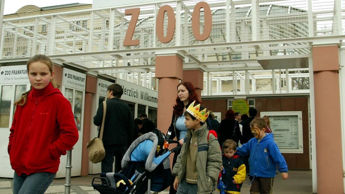 Der Eingang des Frankfurter Zoos