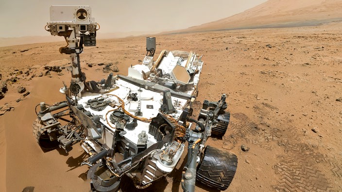 Rover "Curiosity" macht ein Selfie